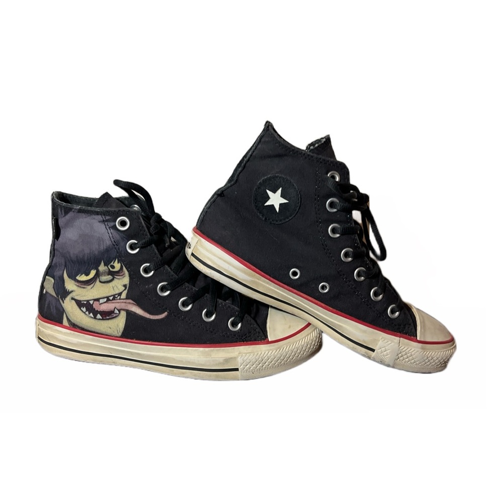 Converse Gorillaz X Chuck Taylor All Star Murdoc Mens Sz 4 Womens 6 RARE black - Picture 1 of 16